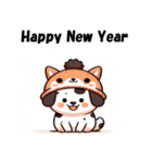 十二支全部 あけおめ 年賀状 ダルメシアン2（個別スタンプ：36）