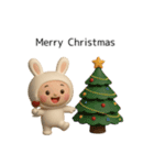 うさぎのクリスマスとお正月、年賀状、挨拶（個別スタンプ：18）