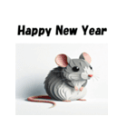 十二支全部 あけおめ 年賀状 ペーパー（個別スタンプ：1）