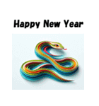 十二支全部 あけおめ 年賀状 ペーパー（個別スタンプ：18）