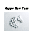 十二支全部 あけおめ 年賀状 ペーパー（個別スタンプ：21）