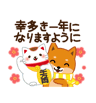 柴犬「ムサシ」64 年末年始（個別スタンプ：15）