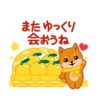 柴犬「ムサシ」64 年末年始（個別スタンプ：40）