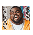 お正月のデブ黒人スタンプ【謹賀新年】（個別スタンプ：16）
