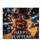 お正月のラッパースタンプ【謹賀新年】（個別スタンプ：3）