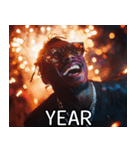 お正月のラッパースタンプ【謹賀新年】（個別スタンプ：31）