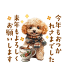 午年2026年！プードルとうまの年末年始（個別スタンプ：16）