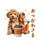 午年2026年！プードルとうまの年末年始（個別スタンプ：25）