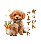 午年2026年！プードルとうまの年末年始（個別スタンプ：27）
