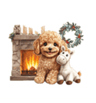 午年2026年！プードルとうまの年末年始（個別スタンプ：35）