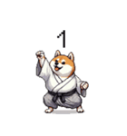 2026 あけおめ太っちょ柴犬 和服 着物で（個別スタンプ：27）