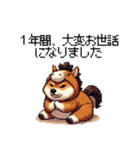 午年太っちょ柴犬 2026 うま年（個別スタンプ：10）