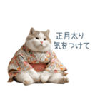 2026正月を祝うねこ【元旦・かわいい】（個別スタンプ：16）