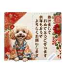 自由に文字を入力できる♪お正月トイプー（個別スタンプ：3）