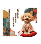 自由に文字を入力できる♪お正月トイプー（個別スタンプ：7）