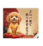 自由に文字を入力できる♪お正月トイプー（個別スタンプ：14）