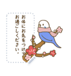 お正月！鳥のメッセージスタンプ（個別スタンプ：11）