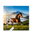 使いやすいシンプルな馬（個別スタンプ：13）