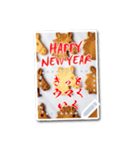 文を書き込める♥年賀★クッキー馬フレーム（個別スタンプ：10）