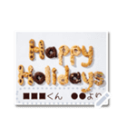 文を書き込める♥年賀★クッキー馬フレーム（個別スタンプ：16）