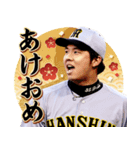 阪神タイガース ビジターユニ あけおめ（個別スタンプ：3）