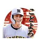 阪神タイガース ビジターユニ あけおめ（個別スタンプ：4）