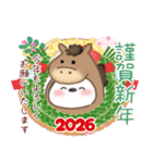 シマエナガ毎年使える♥年末年始スタンプ16（個別スタンプ：1）