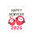 【シマエナガ】BIG年末年始♥毎年使える14（個別スタンプ：2）