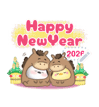 シマエナガ/年末年始(好きな文字を入力)23（個別スタンプ：13）