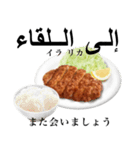 国産鶏のチキンカツ【アラビア語】（個別スタンプ：10）