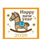 飛び出す♡大人シンプル・年末年始（個別スタンプ：7）
