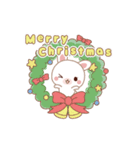動く♡Xmas＆2026お正月のラブラブうさぎ（個別スタンプ：1）