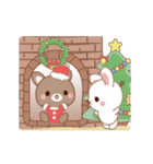 動く♡Xmas＆2026お正月のラブラブうさぎ（個別スタンプ：2）