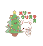 動く♡Xmas＆2026お正月のラブラブうさぎ（個別スタンプ：6）