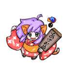 お転婆な振袖猫獣人。（個別スタンプ：40）