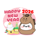 シマエナガ毎年使える♥年末年始スタンプ22（個別スタンプ：2）