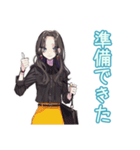 しっかり者な女子♡毎日使える（個別スタンプ：6）