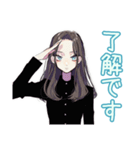 しっかり者な女子♡毎日使える（個別スタンプ：7）