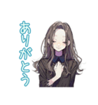 しっかり者な女子♡毎日使える（個別スタンプ：8）