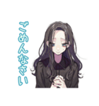 しっかり者な女子♡毎日使える（個別スタンプ：9）