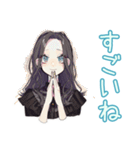 しっかり者な女子♡毎日使える（個別スタンプ：11）