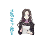 しっかり者な女子♡毎日使える（個別スタンプ：15）