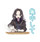 しっかり者な女子♡毎日使える（個別スタンプ：19）