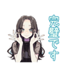 しっかり者な女子♡毎日使える（個別スタンプ：24）