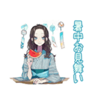 しっかり者な女子♡毎日使える（個別スタンプ：32）