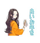 しっかり者な女子♡毎日使える（個別スタンプ：35）