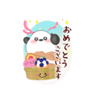 【シマエナガ】BIG年末年始♥毎年使えるA（個別スタンプ：24）