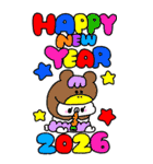 enacocoの2026お正月（個別スタンプ：11）