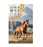 馬の写真【年賀・日常】BIGスタンプ（個別スタンプ：10）