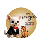 チワワのくーちゃんお正月スタンプ2026ver（個別スタンプ：7）